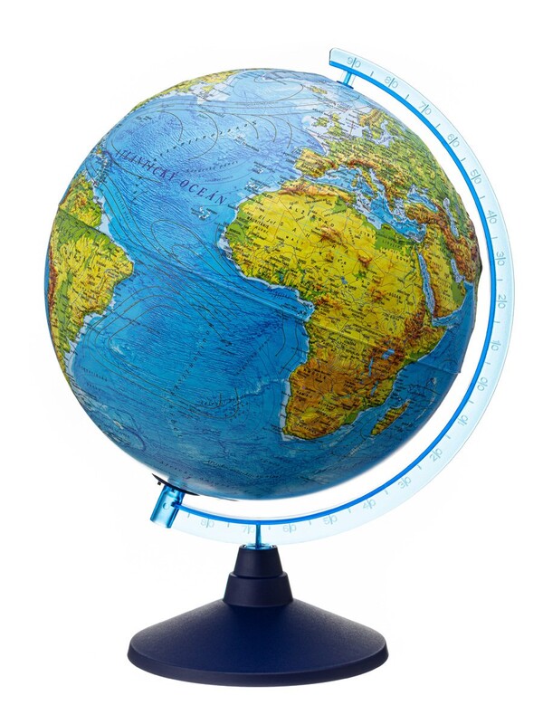 ALAYSKY\'S - 25 cm RELIEF Physical Globe CZ