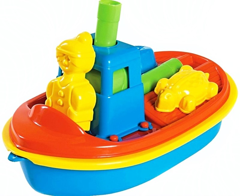 ANDRONI GIOCATTOLI - Detská loď s formičkami 30cm - modrá