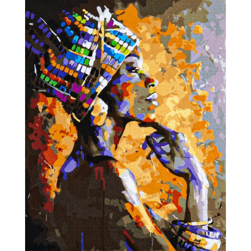 ASTRA - Maľovanie podľa čísel AFRICAN SOUL, na ráme, 40x50cm, 801023901
