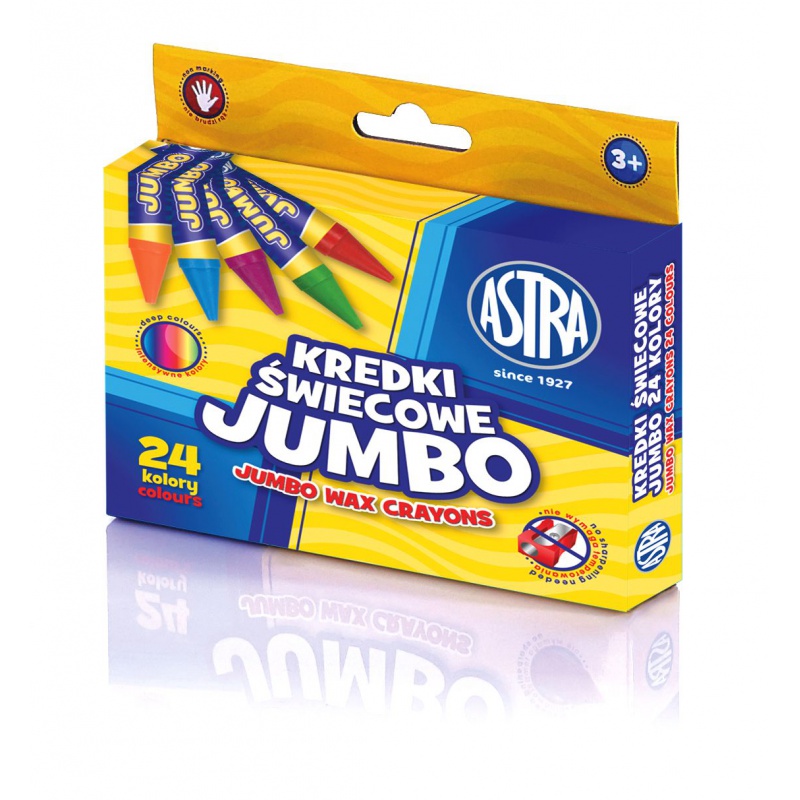 ASTRA - Voskové farbičky Jumbo 24ks, 316118006