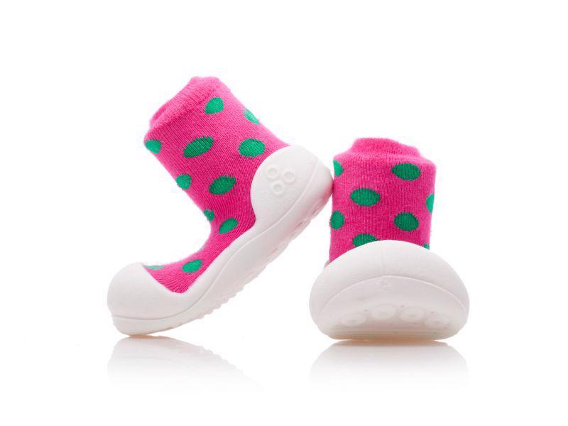 ATTIPAS - Topánočky detské Polka Dot Pink S