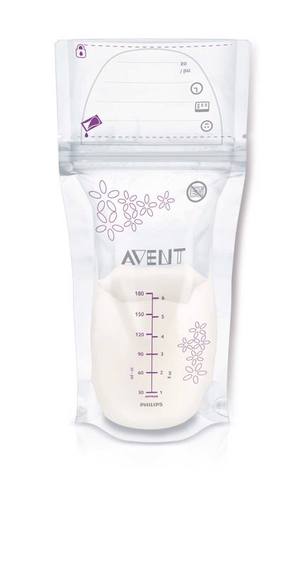 AVENT - Avent sáčky na materské mlieko 180 ml, 25 ks