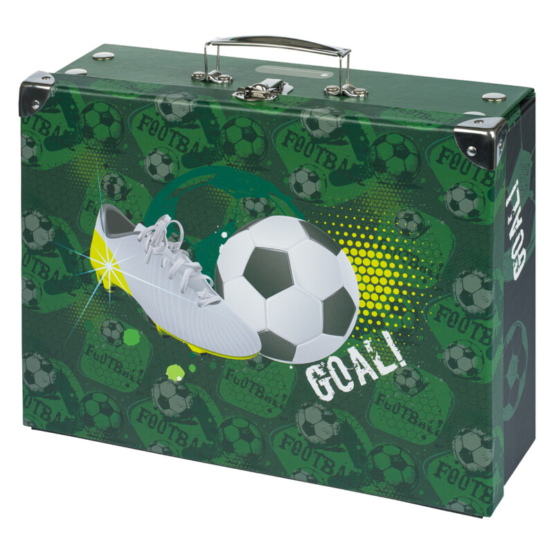 BAAGL - Skladací školský kufrík Futbal s kovaním