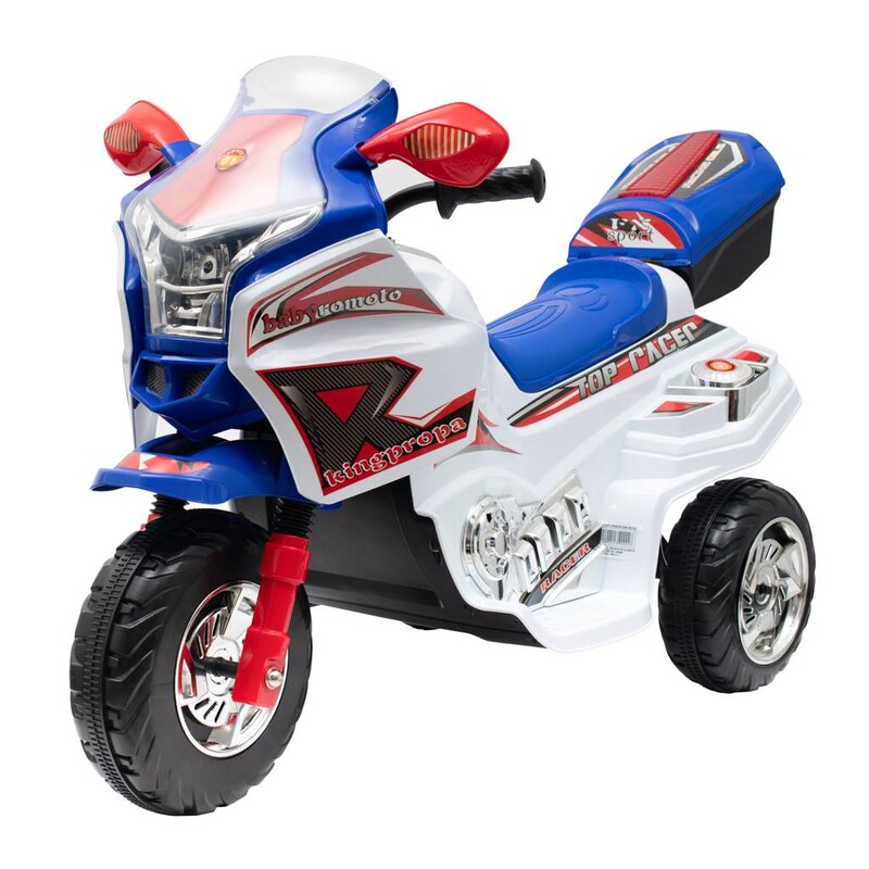BABY MIX - Detská elektrická motorka RACER biela