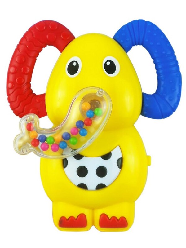 BABY MIX - Detská hrkálka so zvukom sloník