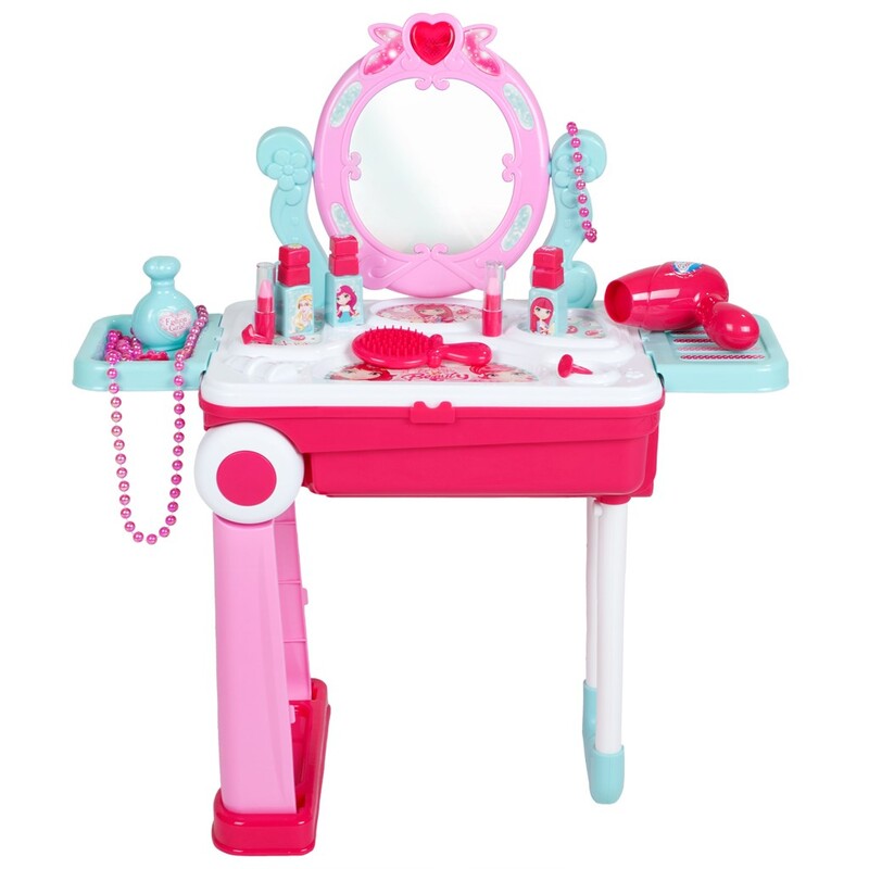 BABY MIX - Detský toaletný stolík v kufríku 2v1
