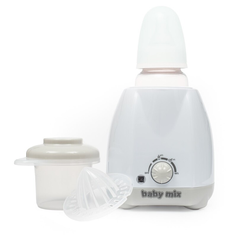 BABY MIX - Elektrický ohrievač fliaš a detskej stravy s príslušenstvom sivý