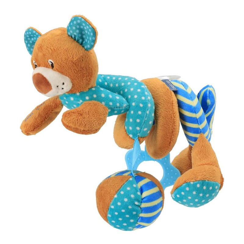 BABY MIX - Hračka na postieľku Špirála medvedík modrý