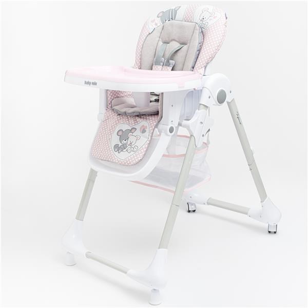 BABY MIX - Jedálenská stolička Infant pink