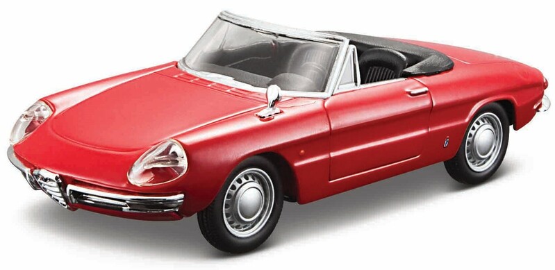 BBURAGO - 1:32 Alfa Romeo Spider (1966) Red