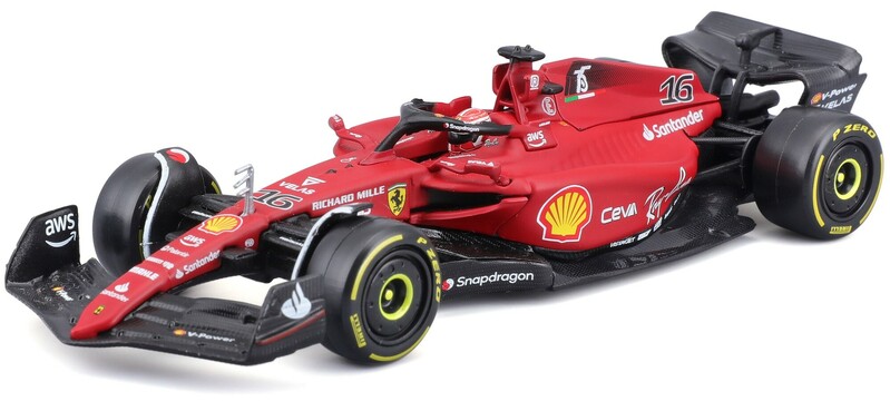 BBURAGO - 1:43 Formula F1 Ferrari Scuderia F1-75 (2022) nr.16 Charles Leclerc  - with driver