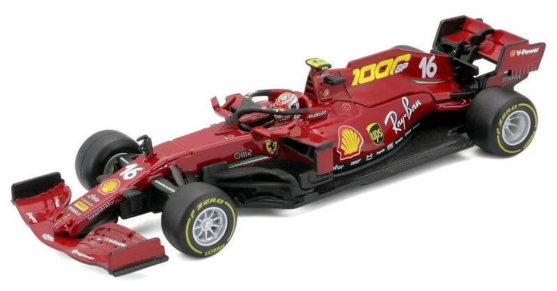 BBURAGO - 1:18 Ferrari Racing - SF21 - #16 Charles Leclerc