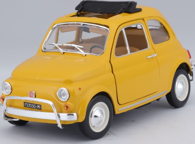BBURAGO - 1:24 Fiat 500L (1968) Yellow