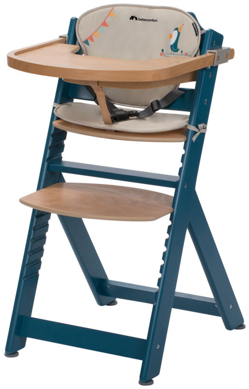 BEBECONFORT - Timba stolička rastúca Petrol Blue s podložkou