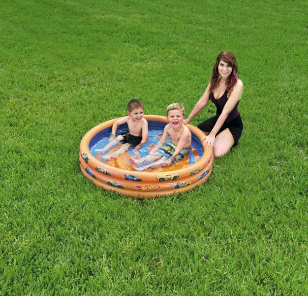 BESTWAY - Bazén nafukovací Hot Wheels, 122 cm x 25 cm