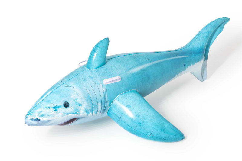 BESTWAY - Žralok nafukovací s držadlami, 183x102 cm