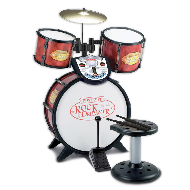 BONTEMPI - Súprava bicích 4 ks so stoličkou