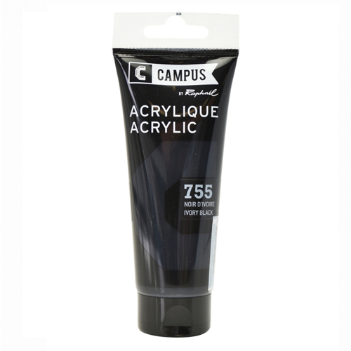 CAMPUS - SE akryl farba 120 ml Ivory Black 755