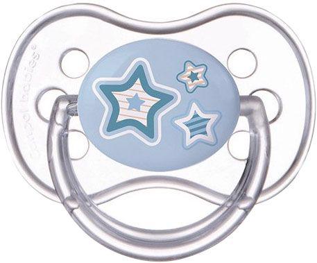 CANPOL BABIES - Cumlík silikónový symetrický 6-18m Newborn Baby - modrá