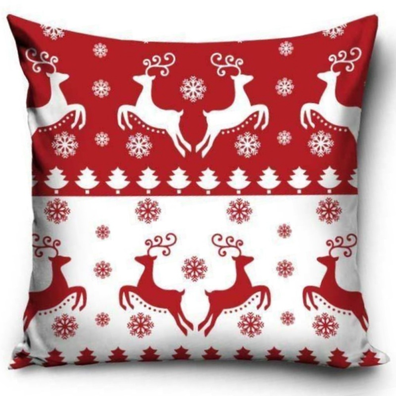 CARBOTEX - Vianočná obliečka na vankúšik RED/WHITE, 40/40cm, PNL224042