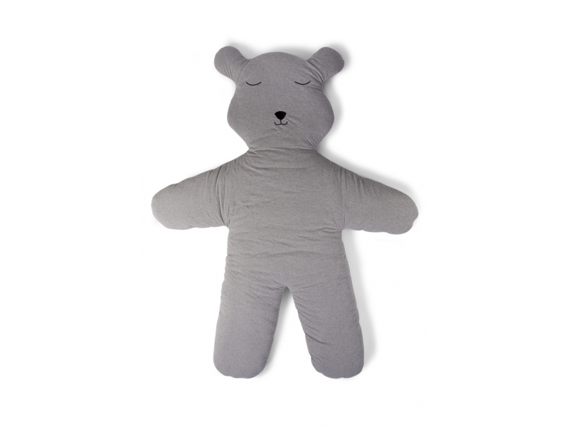 CHILDHOME - Hracia deka medveď Teddy Jersey Grey 150cm