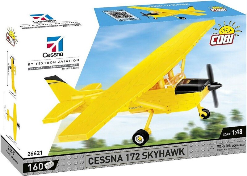 COBI - Cessna 172 Skyhawk-yellow, 1:48, 160 k