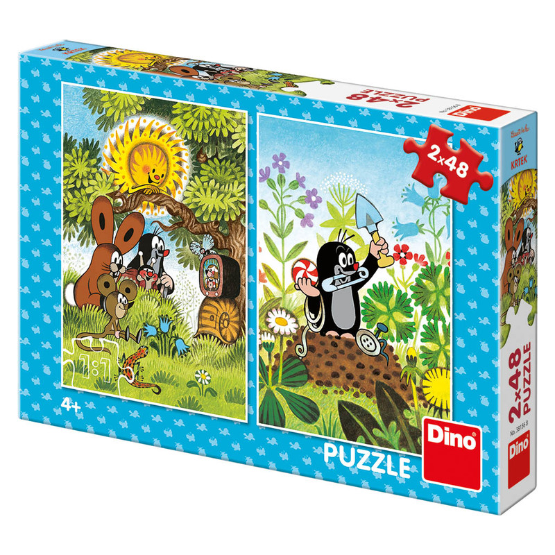 DINO - Krtko 2X48 Puzzle Nové
