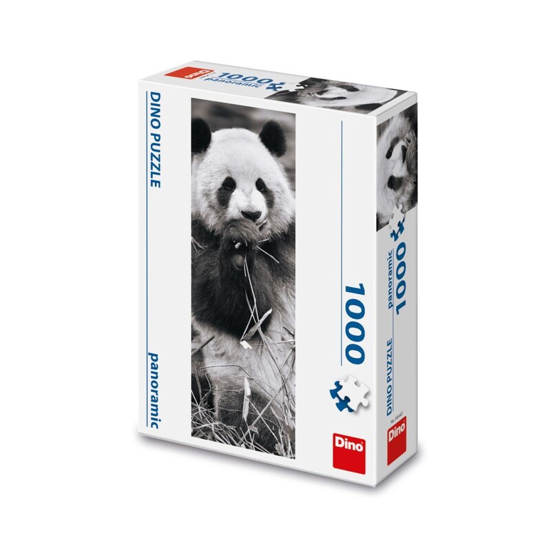 DINO - Panda V Tráve 1000 Panoramic Puzzle Nové