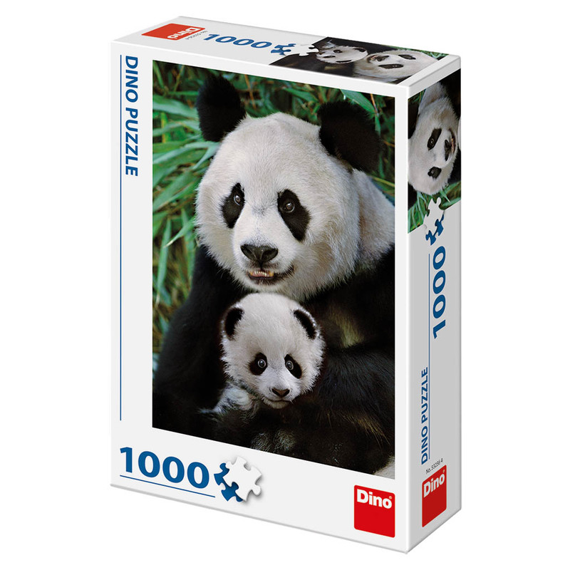 DINO - Pandí rodinka 1000 dielikov