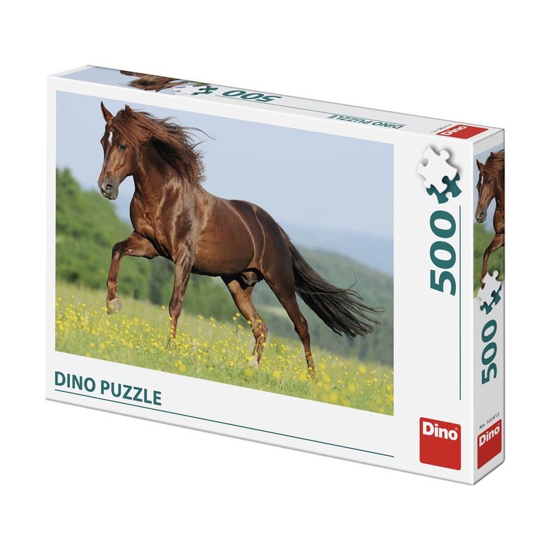 DINOTOYS - Kôň na lúke 500 Puzzle