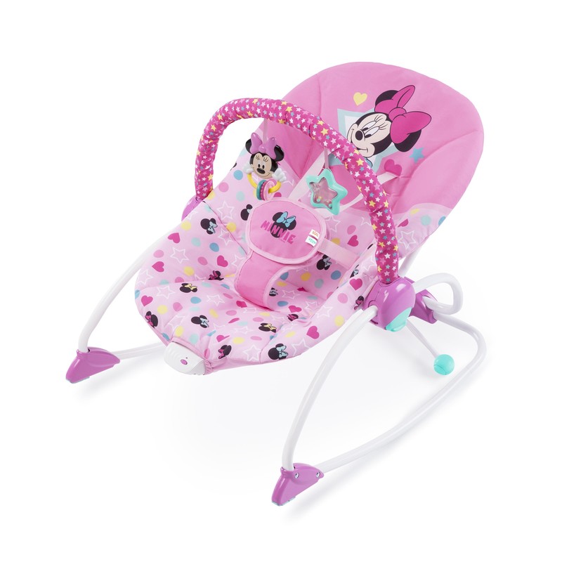 DISNEY BABY - Húpatko vibrujúce Minnie Mouse Stars & Smiles Baby 0m+, do 18kg, 2019