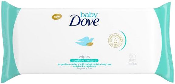 DOVE - Obrúsky vlhčené Sensitive 50ks Baby Dove