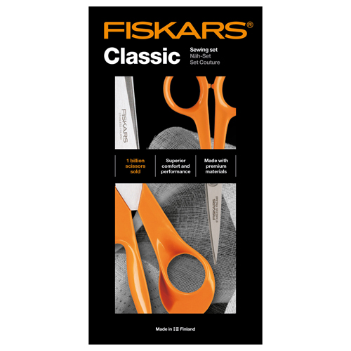 FISKARS - Nožnice, sada "Classic", oranžová 1003031