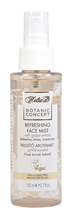 HELIA-D - Botanic Concept Osviežujúca rosa na tvár s hroznovou vodou 110 ml