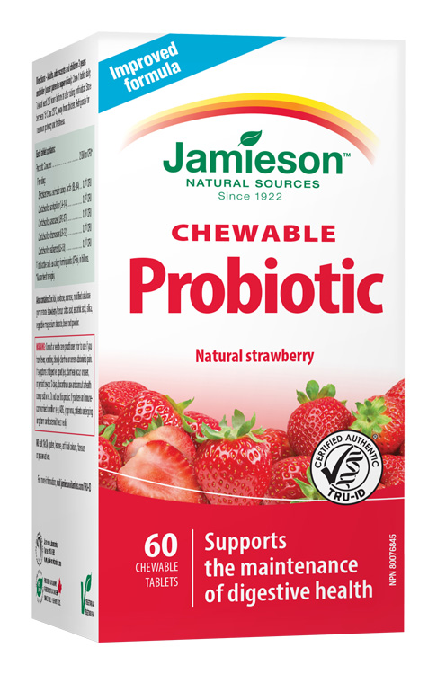JAMIESON - Probiotic tablety na cmúľanie s jahodovou príchuťou 60 tbl.