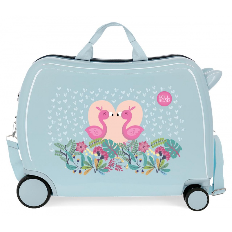JOUMMA BAGS - Detský cestovný kufor na kolieskach / odrážadlo ROLL ROAD Pelikan Love, 34L, 3579821