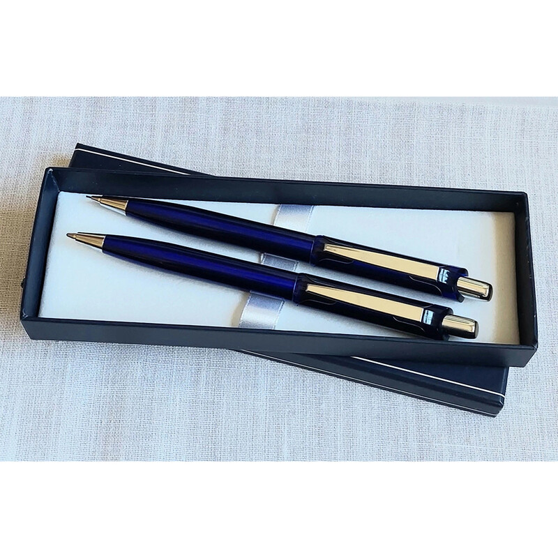 JUNIOR - Sada 208 B+P  - modrá, Guľôčkové pero + Mechanická ceruzka