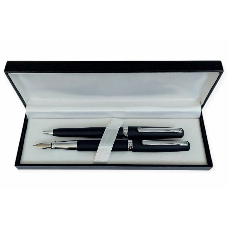 JUNIOR - Sada DUKE 209 B+F čierna, Guľôčkové pero + Plniace pero
