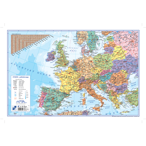 KARTON PP - Podložka na stôl 60x40 cm, Európa