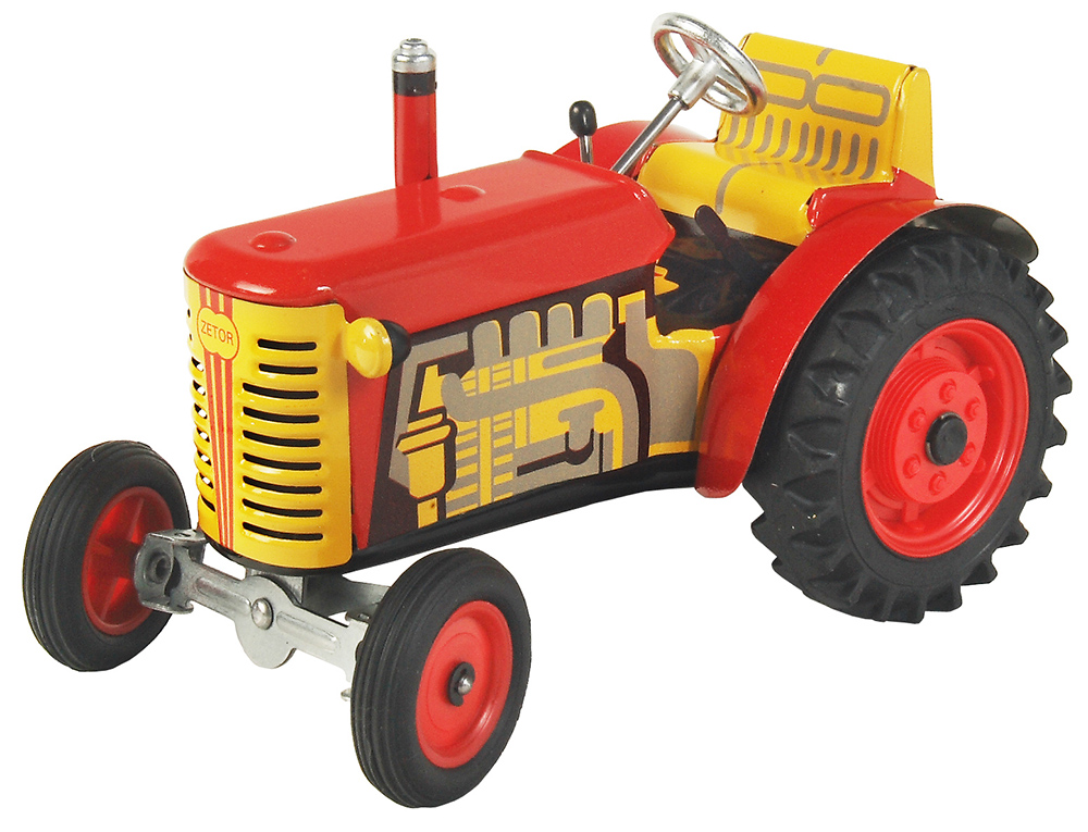 KOVAP - Traktor Zetor červený - plastové disky