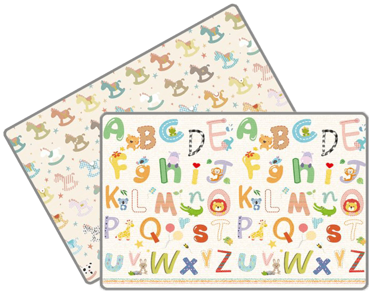 LALALU - Podložka na hranie Standard - Poníky a abeceda
