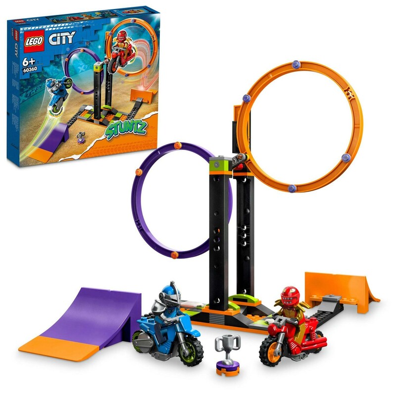 LEGO - City 60360 Kaskadérska výzva s rotujúcimi kruhmi