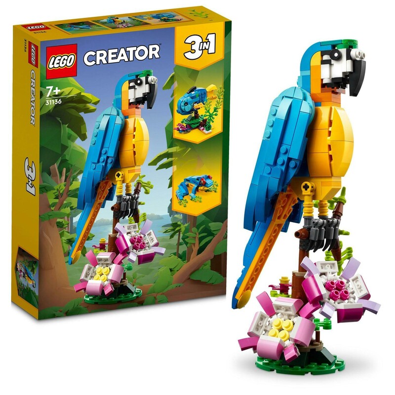 LEGO - Creator 3 v 1 31136 Exotický papagáj