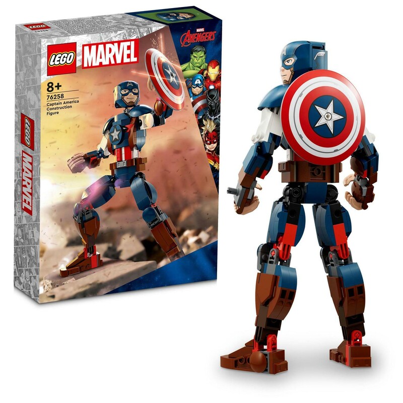 LEGO - Marvel 76258 Zostaviteľná figúrka: Captain America