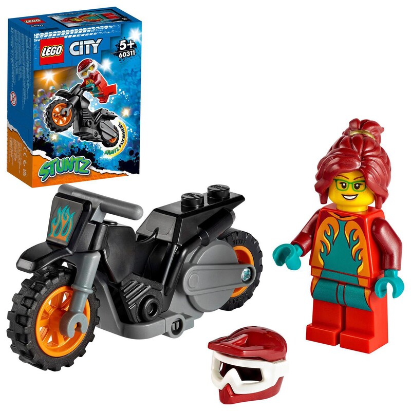 LEGO - Ohnivá kaskadérska motorka