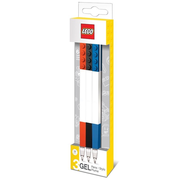 LEGO STATIONERY - Gélové perá, mix farieb - 3 ks