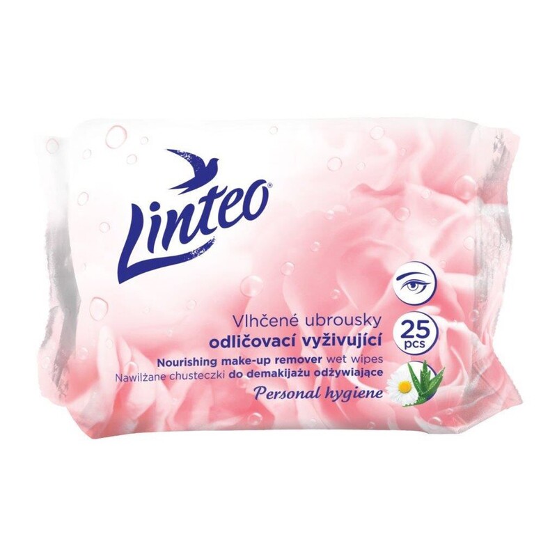 LINTEO - Vlhčené obrúsky Linteo Satin odličovacie 25ks