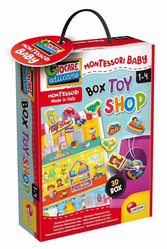 LISCIANIGIOCH - Montessori Baby Box Toy Shop - Vkladačka Hračky