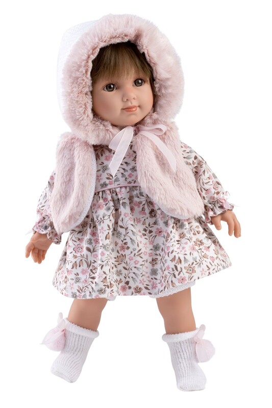 LLORENS - 53546 SARA - realistická bábika s mäkkým látkovým telom - 35 cm