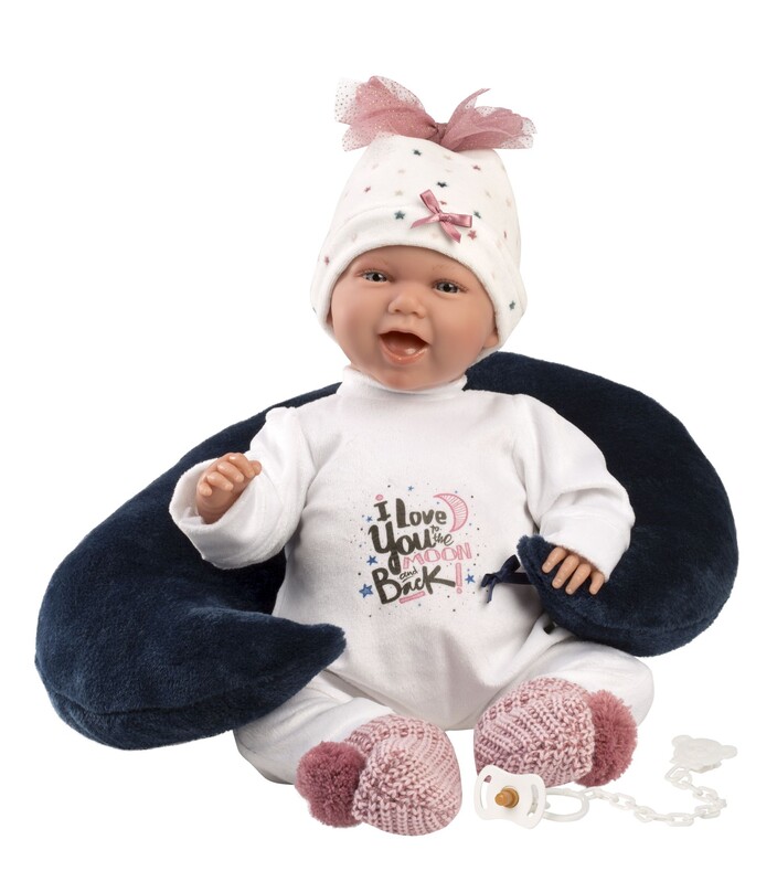 LLORENS - 74050 NEW BORN - realistická bábika bábätko so zvukmi a mäkkým látkovým telom - 42